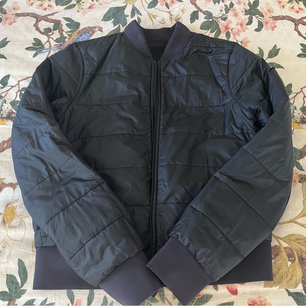 lululemon athletica reversible Black Bomber Jacket